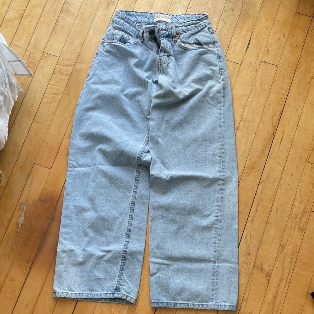 MOTEL ROCKS extra roomy wide low rise 24W 32L light blue wash